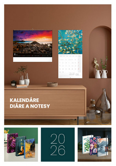Kalendáre, diáre, notesy 2026